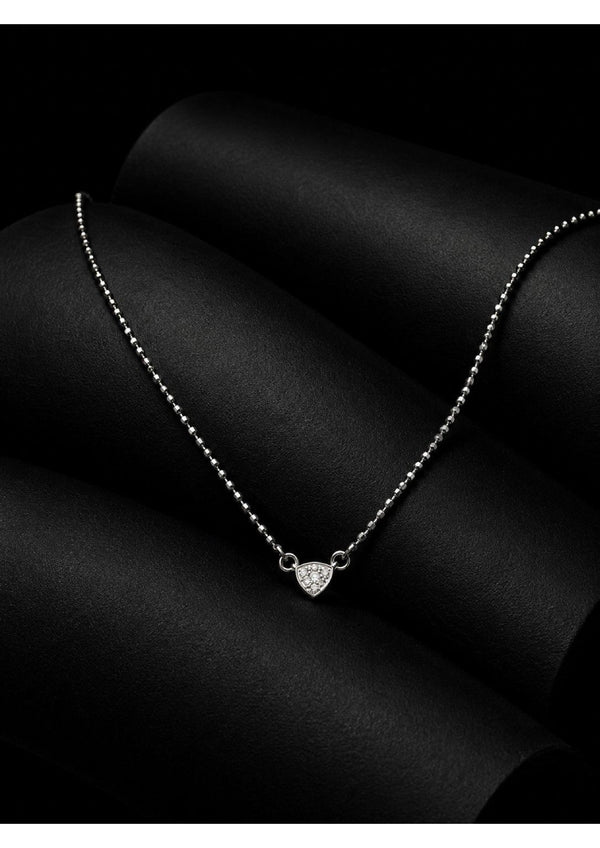Geometric Trillion-Cut 925 Sterling Silver Mangalsutra