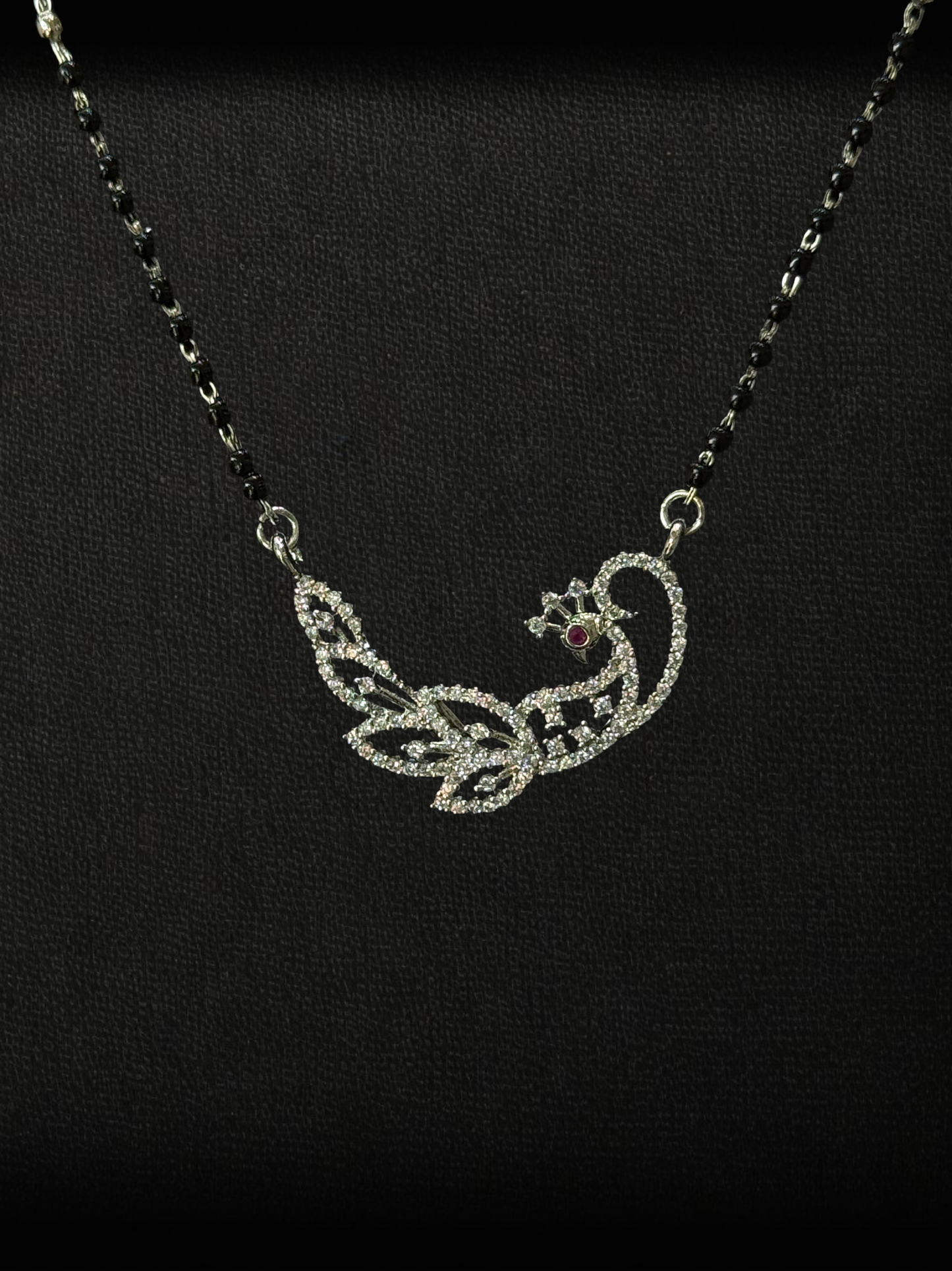 Peacock Elegance Mangalsutra – 925 Silver