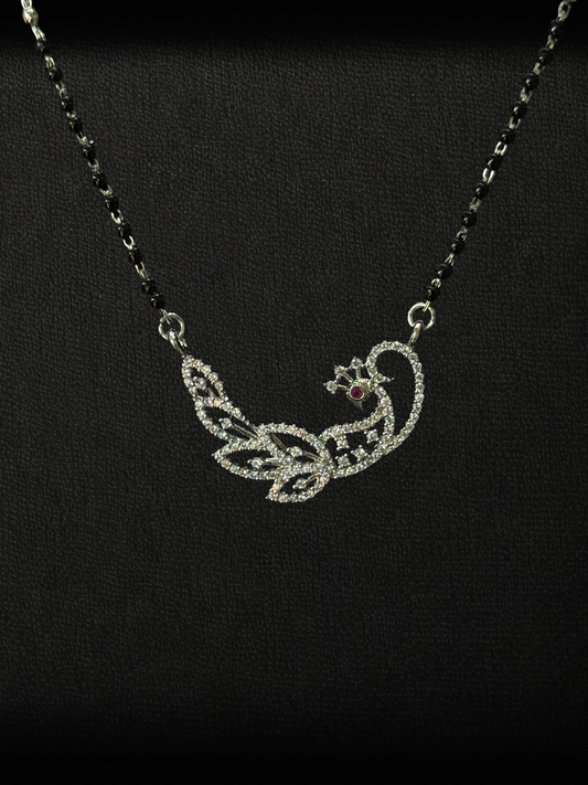 Peacock Elegance Mangalsutra – 925 Silver