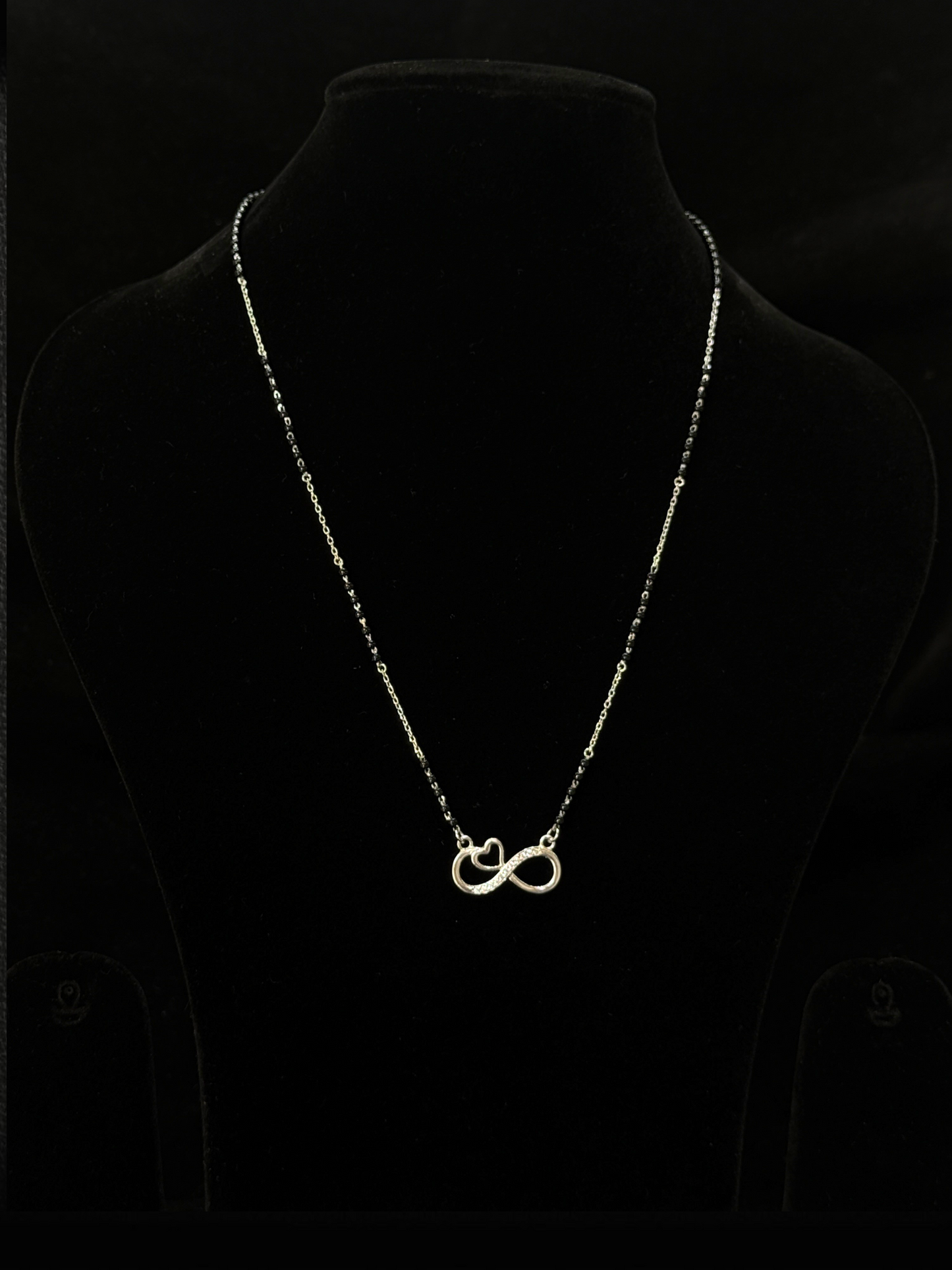 Infinity Heart 925 Sterling Silver Mangalsutra