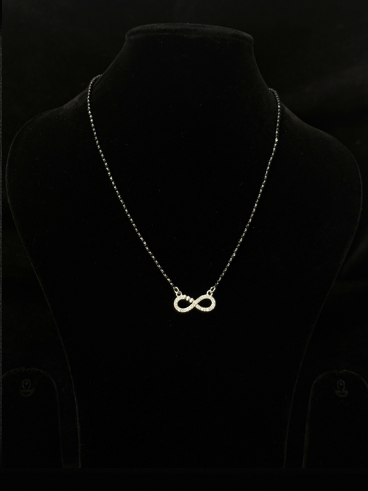 Classic Infinity 925 Sterling Silver Mangalsutra