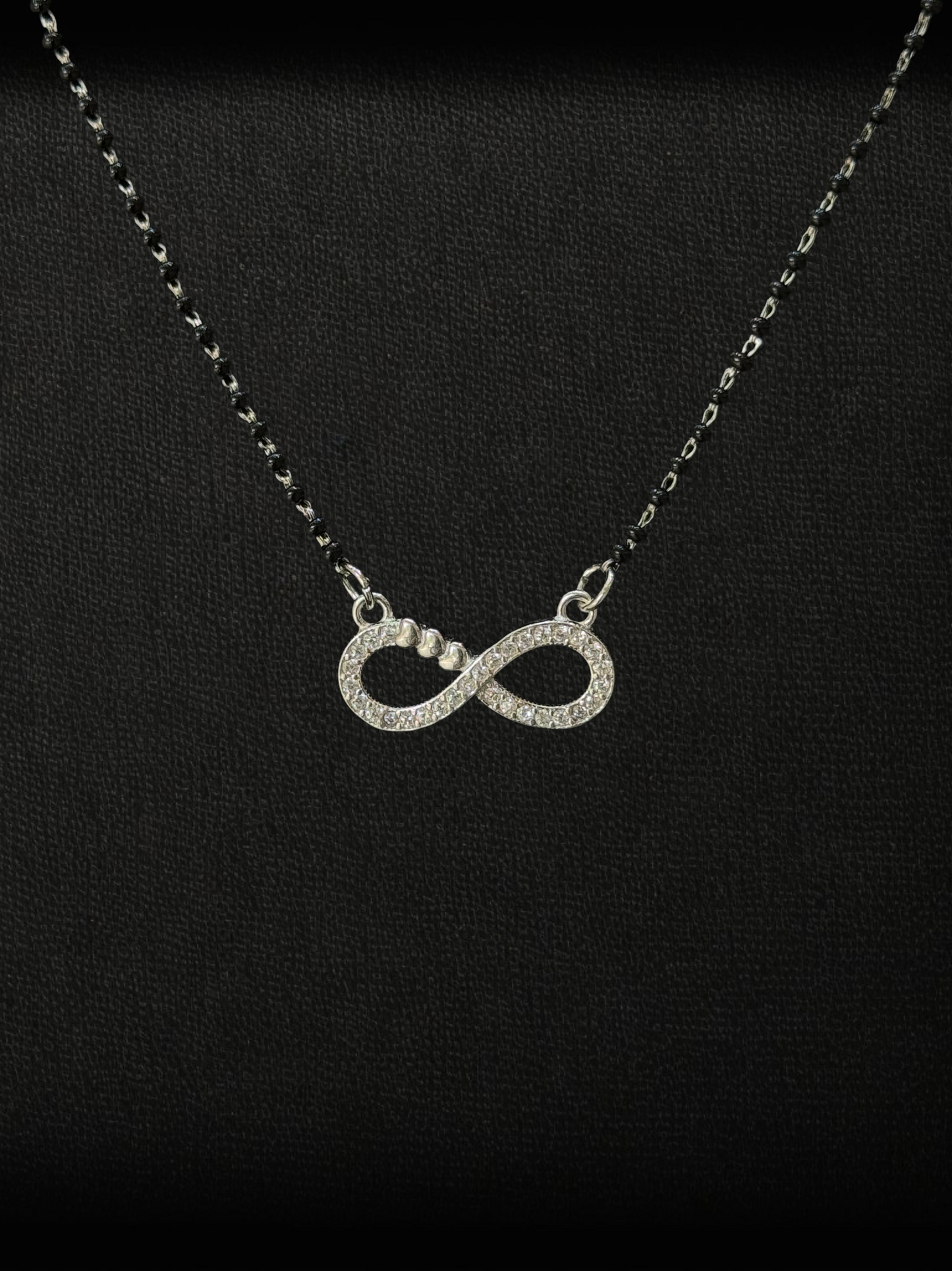 Classic Infinity 925 Sterling Silver Mangalsutra