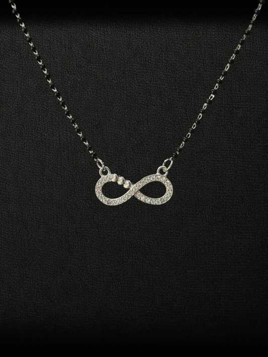 Classic Infinity 925 Sterling Silver Mangalsutra