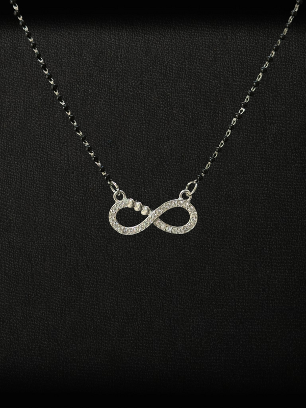 Classic Infinity 925 Sterling Silver Mangalsutra