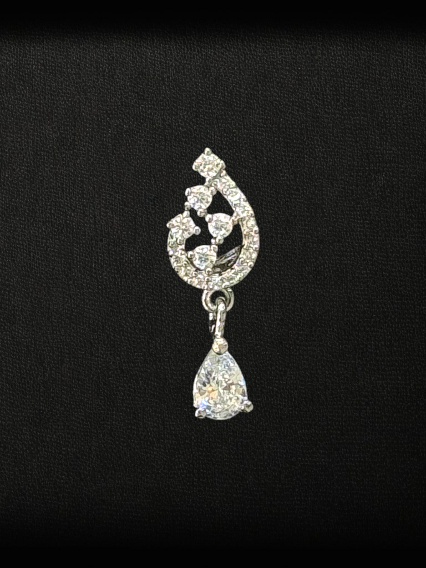 Elegant Curve Drop Mangalsutra Set – 925 Silver