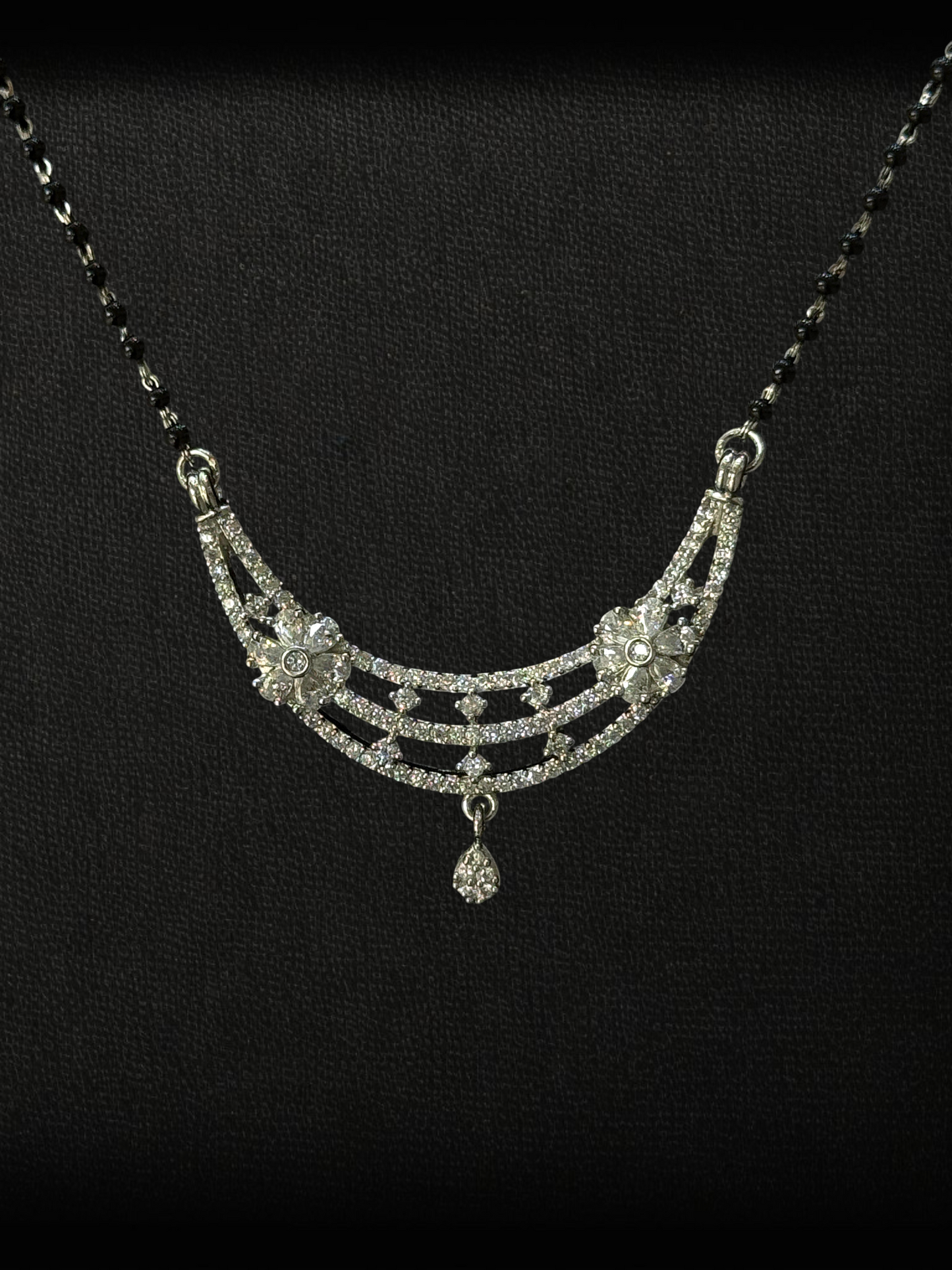 Floral Grace Mangalsutra – 925 Silver