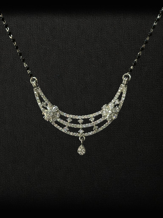 Floral Grace Mangalsutra – 925 Silver