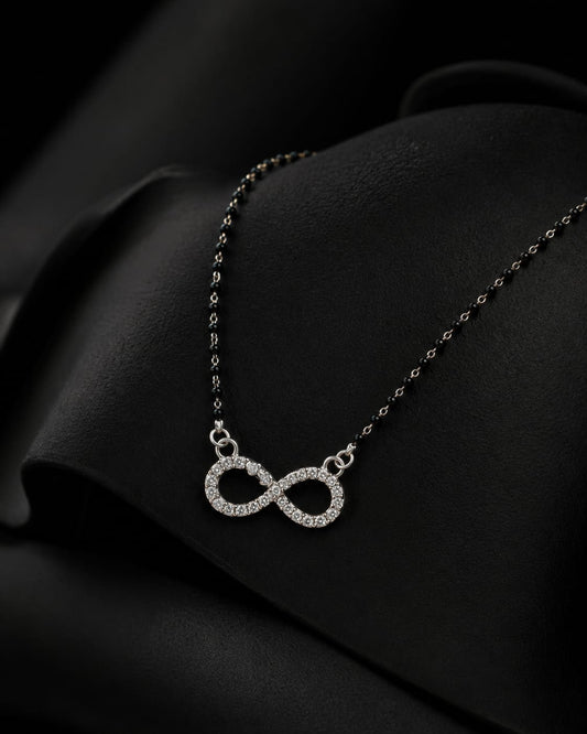 Classic Infinity 925 Sterling Silver Mangalsutra
