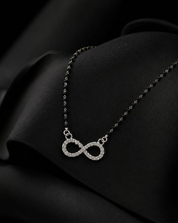 Classic Infinity 925 Sterling Silver Mangalsutra